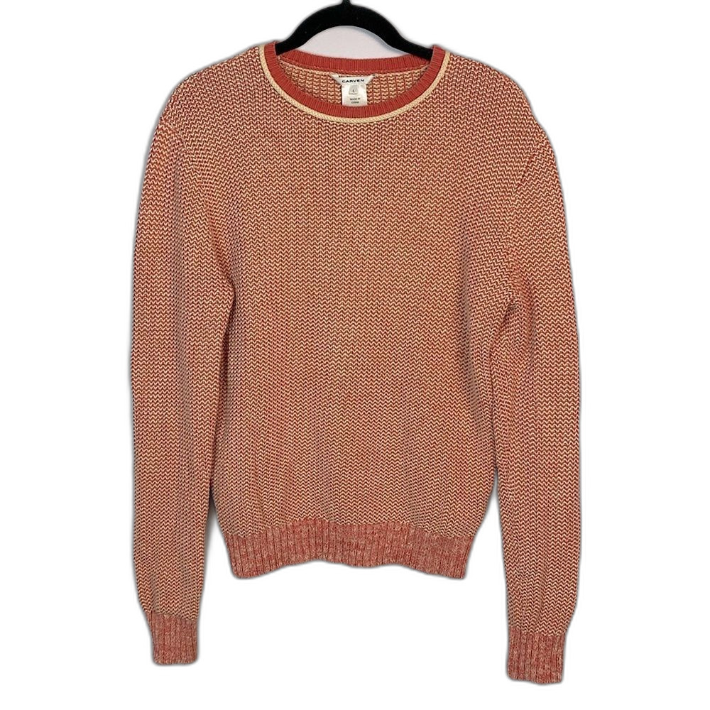 Carven 100% cotton knit sweater size large